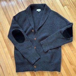 Club Monaco Boiled Wool Cardigan